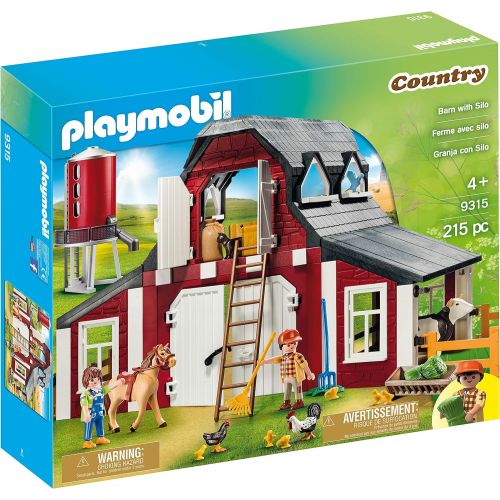 플레이모빌 PLAYMOBIL Camping Mega Set Toy & Barn with Silo