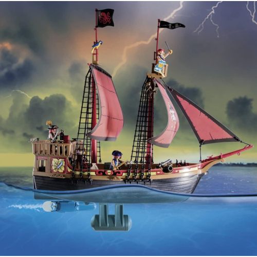 플레이모빌 Playmobil Pirates 70411 Skull Pirate for Children Ages 5+, [Exclusive]