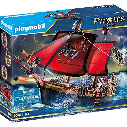 플레이모빌 Playmobil Pirates 70411 Skull Pirate for Children Ages 5+, [Exclusive]
