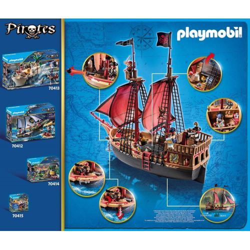 플레이모빌 Playmobil Pirates 70411 Skull Pirate for Children Ages 5+, [Exclusive]