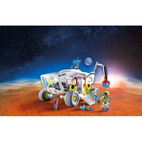 플레이모빌 PLAYMOBIL 9487 Spielzeug-Mars-Station & 9489 Spielzeug-Mars-Erkundungsfahrzeug