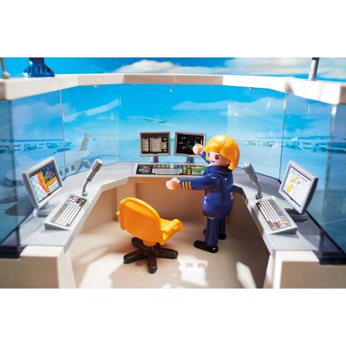 플레이모빌 Playmobil Airport with Control Tower Building Set