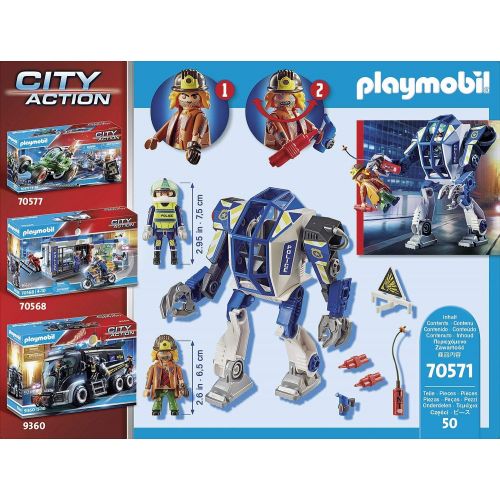 플레이모빌 Playmobil Special Operations Police Robot, 24.8 x 7.2 x 18.7 cm