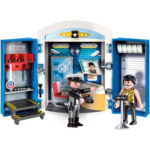 플레이모빌 Playmobil Police Station Play Box Multi-coloured, 24.8 x 18.7 x 9.2 cm