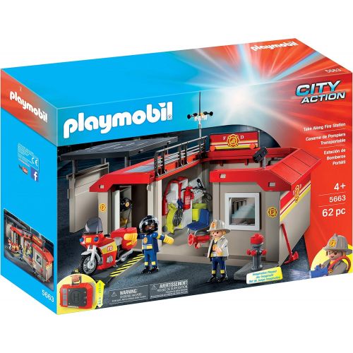 플레이모빌 PLAYMOBIL Take Along Fire Station