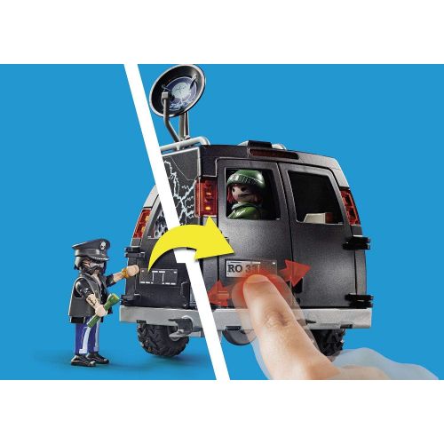 플레이모빌 Playmobil Helicopter Pursuit with Runaway Van