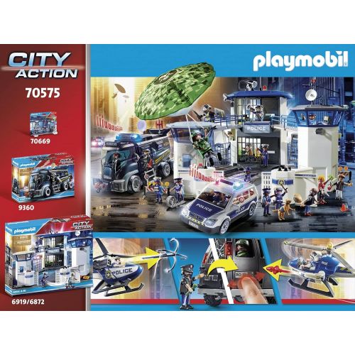 플레이모빌 Playmobil Helicopter Pursuit with Runaway Van