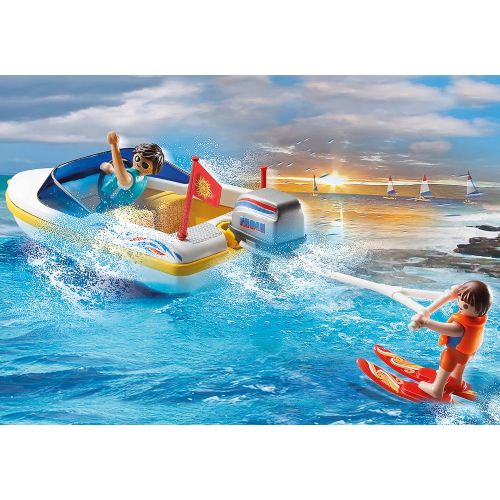 플레이모빌 Playmobil Pick-Up with Speedboat