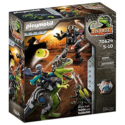 플레이모빌 Playmobil Dino Rise T-Rex: Battle of The Giants