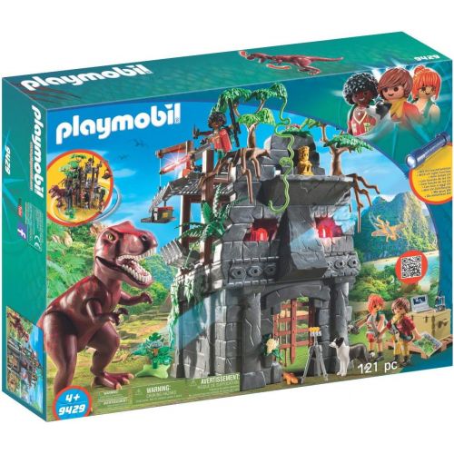 플레이모빌 PLAYMOBIL Hidden Temple with T-Rex Building Set