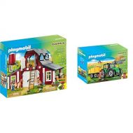 PLAYMOBIL Barn with Silo & Tractor with Trailer
