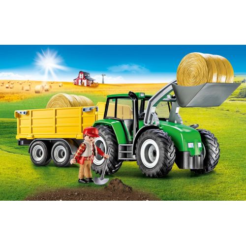 플레이모빌 PLAYMOBIL Barn with Silo & Tractor with Trailer