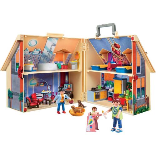 플레이모빌 PLAYMOBIL Camping Mega Set Toy & Take Along Modern Doll House