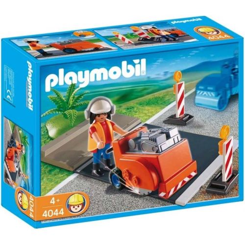 플레이모빌 PLAYMOBIL Playmobil Asphalt Cutter Construction Set