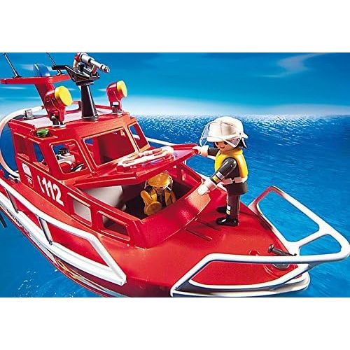 플레이모빌 PLAYMOBIL Playmobil Fire Rescue Boat With Pump (C)