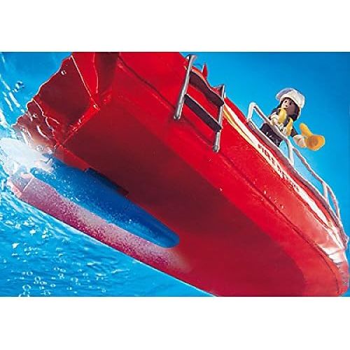 플레이모빌 PLAYMOBIL Playmobil Fire Rescue Boat With Pump (C)