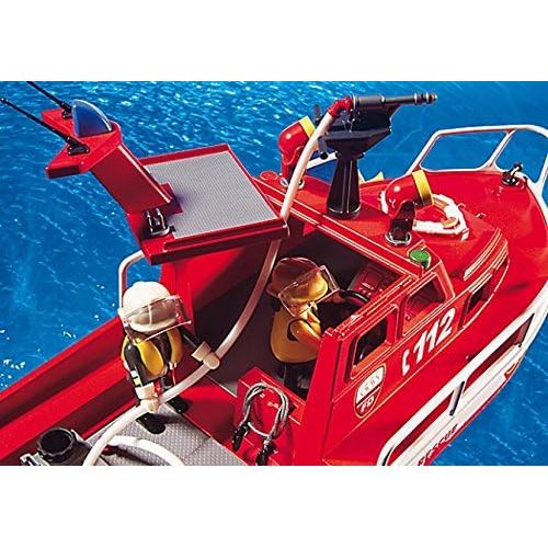 플레이모빌 PLAYMOBIL Playmobil Fire Rescue Boat With Pump (C)