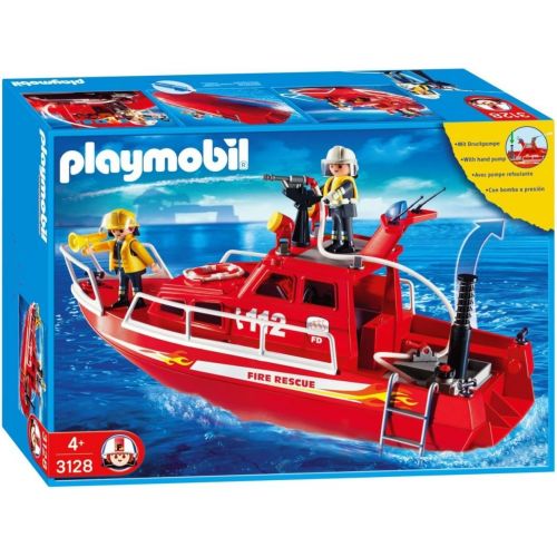 플레이모빌 PLAYMOBIL Playmobil Fire Rescue Boat With Pump (C)