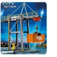 PLAYMOBIL Playmobil 5254 Loading Terminal with Electric Extension Arm, Container and Operator