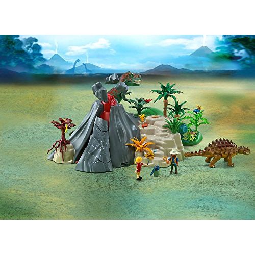 플레이모빌 PLAYMOBIL Volcano with Tyrannosaurus