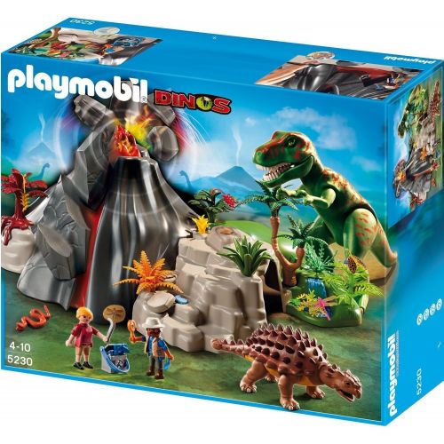 플레이모빌 PLAYMOBIL Volcano with Tyrannosaurus