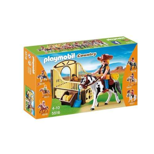 플레이모빌 PLAYMOBIL Rodeo Horse with Stall Set