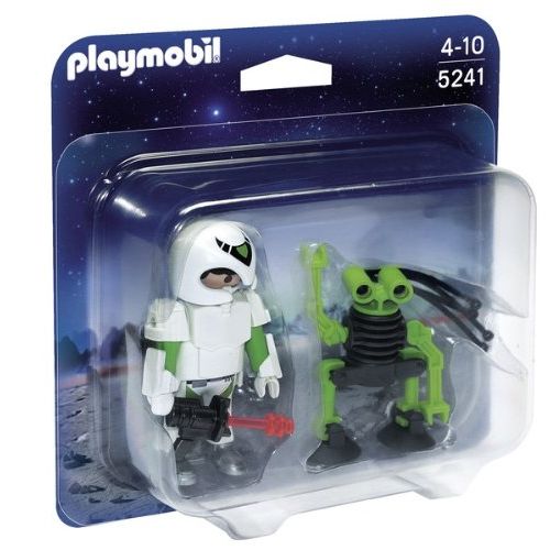 플레이모빌 PLAYMOBIL Duo Pack Space Man with Spy Robot Playset