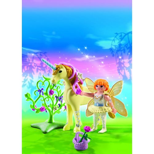 플레이모빌 PLAYMOBIL Flower Fairy with Unicorn Sun Beam Playset