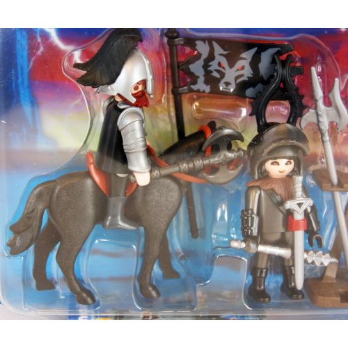 플레이모빌 PLAYMOBIL Playmobil Knights with Horse, Armor and Accessories 28 Piece Playset 5888