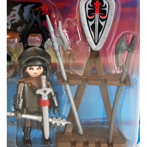 플레이모빌 PLAYMOBIL Playmobil Knights with Horse, Armor and Accessories 28 Piece Playset 5888