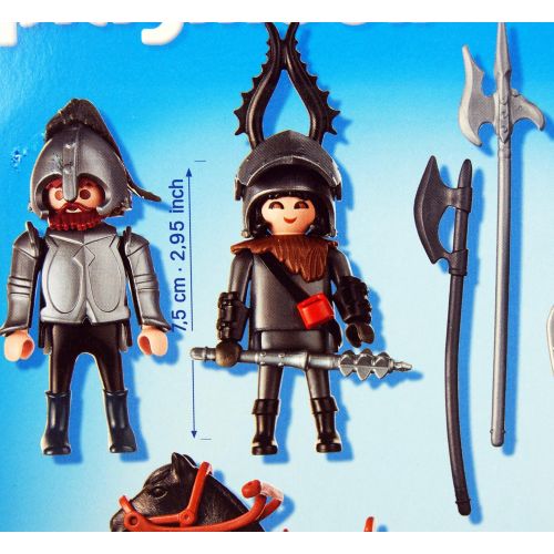 플레이모빌 PLAYMOBIL Playmobil Knights with Horse, Armor and Accessories 28 Piece Playset 5888