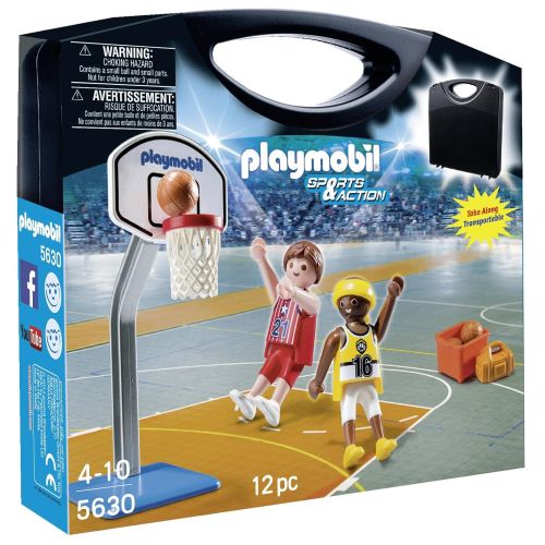 플레이모빌 PLAYMOBIL Basketball Carrying Case Playset