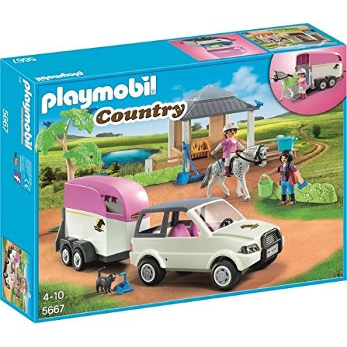 플레이모빌 PLAYMOBIL 5667 stables with horse transporter