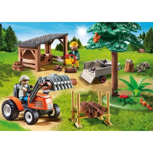 플레이모빌 PLAYMOBIL Lumber Yard with Tractor