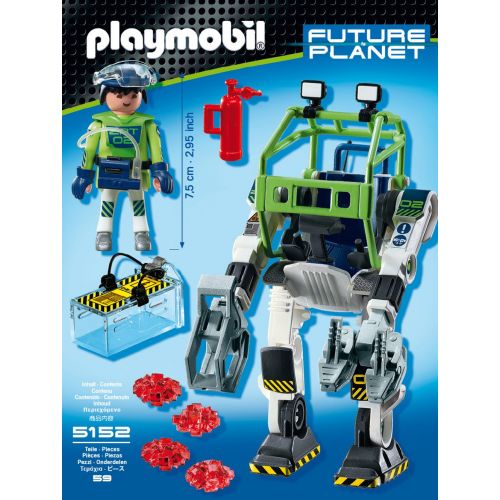 플레이모빌 PLAYMOBIL E-Rangers Collectobot Construction Set
