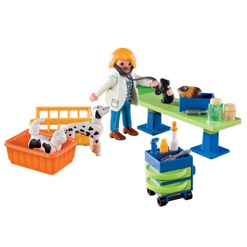 플레이모빌 PLAYMOBIL Carrying Case Vet Clinic Playset