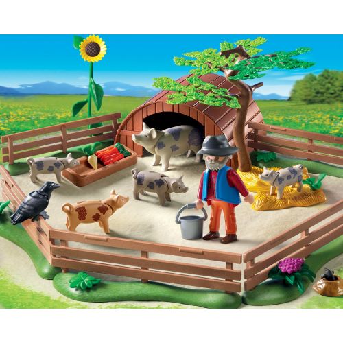 플레이모빌 PLAYMOBIL Pig Pen Playset