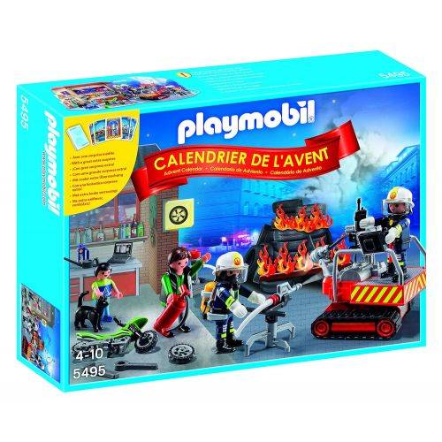 플레이모빌 PLAYMOBIL Advent Calendar Fire Rescue Operation Set with Card Game