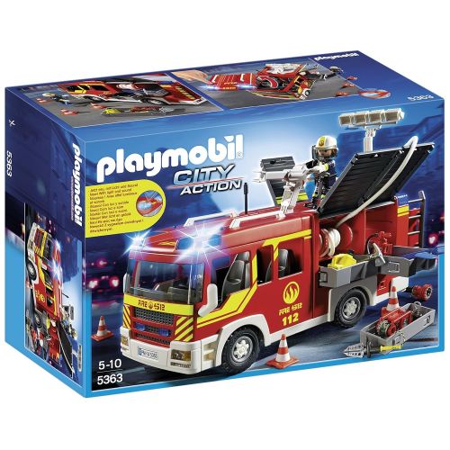 플레이모빌 PLAYMOBIL Fire Engine with Lights and Sound