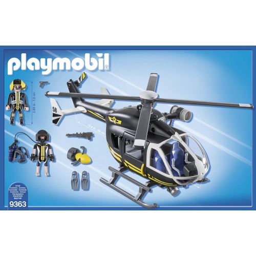 플레이모빌 PLAYMOBIL 9363 SWAT Team helicopter - NEW 2018
