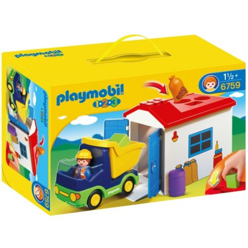 플레이모빌 PLAYMOBIL 1.2.3 Truck with Garage