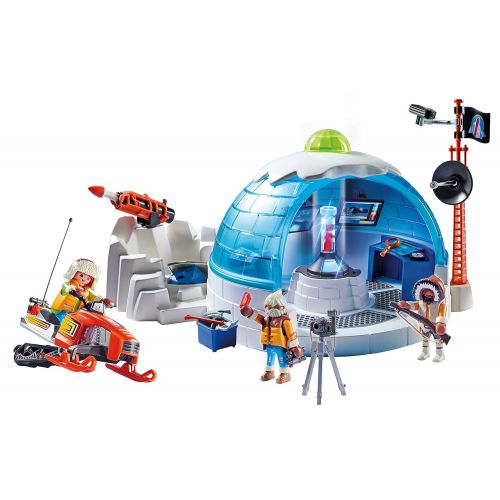 플레이모빌 PLAYMOBIL Arctic Expedition Headquarters Playset, Multicolor