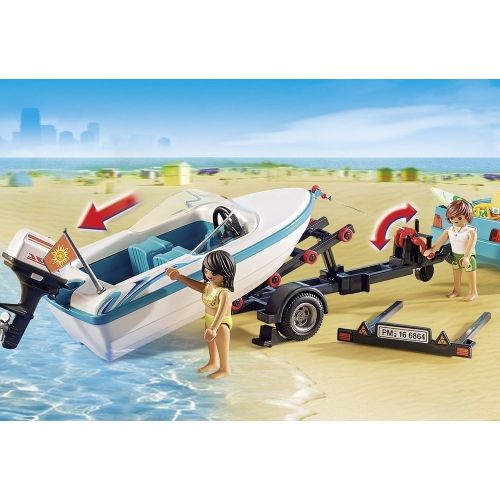 플레이모빌 PLAYMOBIL Surfer Pickup with Speedboat