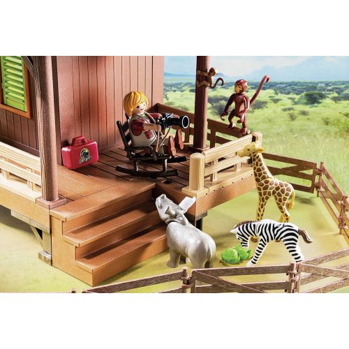 플레이모빌 PLAYMOBIL Ranger Station with Animal Area