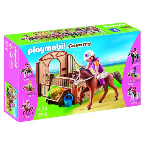 플레이모빌 PLAYMOBIL Trekking Horse with Stall Play Set