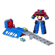 PLAYSKOOL HEROES Transformers RBT Optimus Prime Race Track Trailer Playset