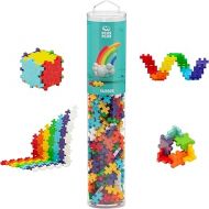 PLUS PLUS - Open Play Tube - 240 Piece Rainbow Mix - Construction Building Stem/Steam Toy, Interlocking Mini Puzzle Blocks for Kids