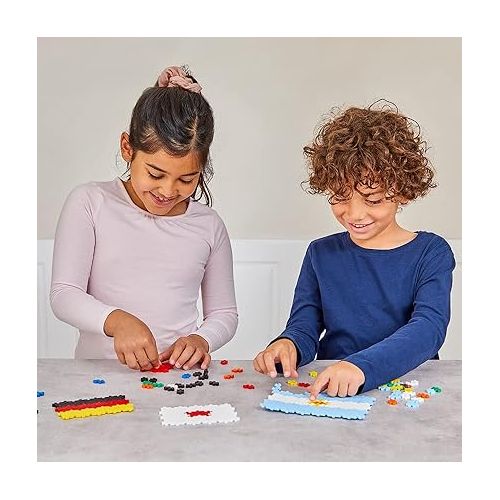  PLUS PLUS - Learn to Build - Flags of The World - 500 Pieces, Construction Building Stem/Steam Toy, Interlocking Mini Puzzle Blocks for Kids