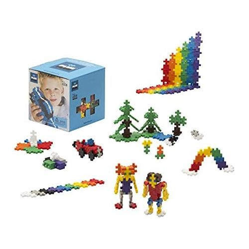  PLUS PLUS - Open Play Set - 600 Piece - Basic Color Mix, Construction Building Stem Toy, Interlocking Mini Puzzle Blocks for Kids