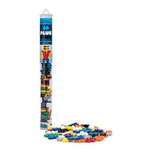  PLUS PLUS  Open Play Tube  70 Piece Basic Color Mix  Construction Building STEM | STEAM Toy, Interlocking Mini Puzzle Blocks for Kids
